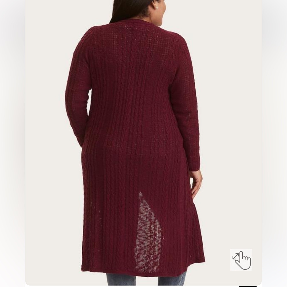 Torrid Duster Open Front Sweater - image 3
